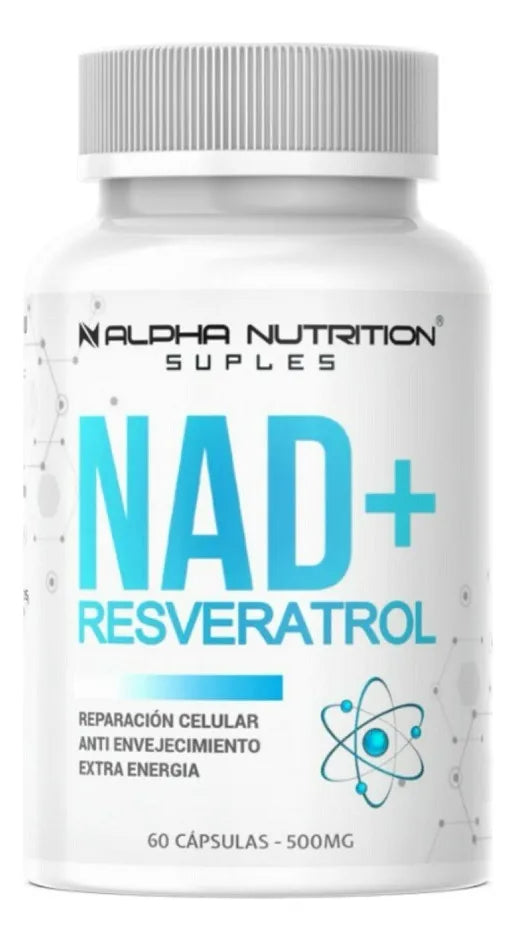 Nad + Resveratrol Antioxidante 60 Caps